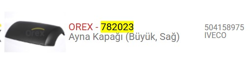 AYNA KAPAGI IVECO STRALIS BUYUK SAG 504158975